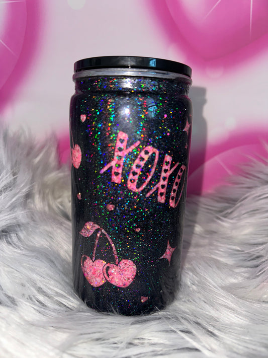16oz XOXO peekaboo snowglobe