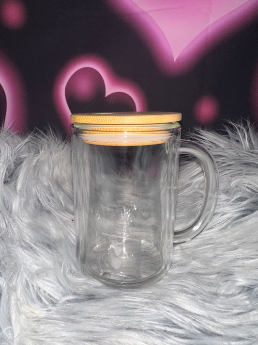15oz Glass “Snowglobe” Mug